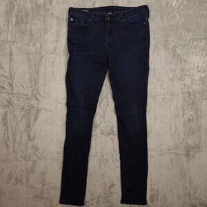 True Religion jeans Stella low rise skinny women's 32 dark indigo blue